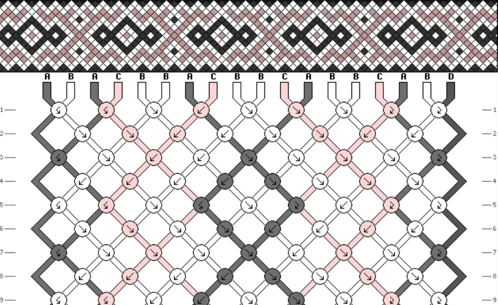 Ejemplo de diseño de patrón flecha