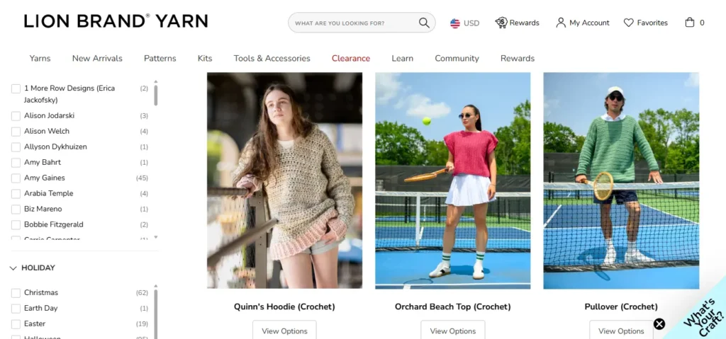 Patrones de crochet de Lion Brand