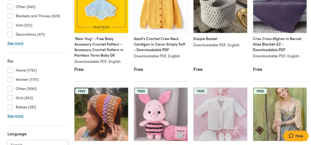 Patrones de crochet de Love Crafts