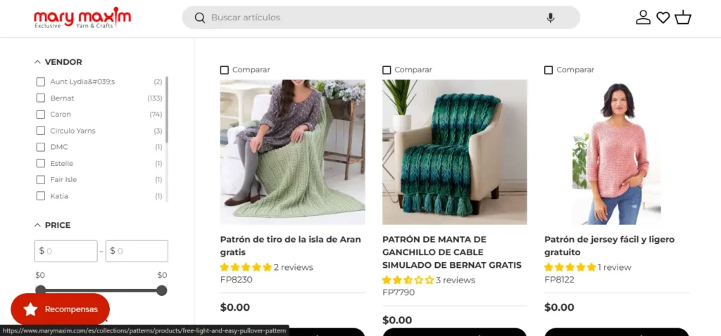 Patrones de crochet de Mary Maxim